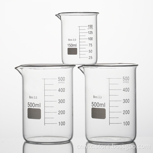 High Quality Boro3.3 Borosilicate Glass Beakers in Various Sizes: 25ml, 50ml, 250ml, 500ml, 1000ml - Precision Laboratory Glassware